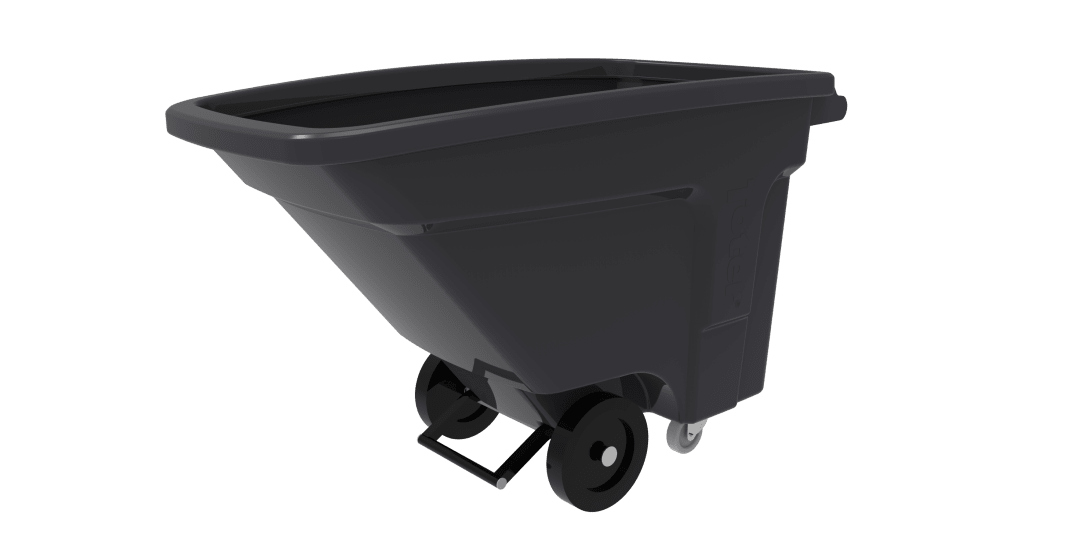 1/2 CUYD UTILITY DUTY NESTABLE MANUAL TILT TRUCK - INDUSTRIAL GRAY
