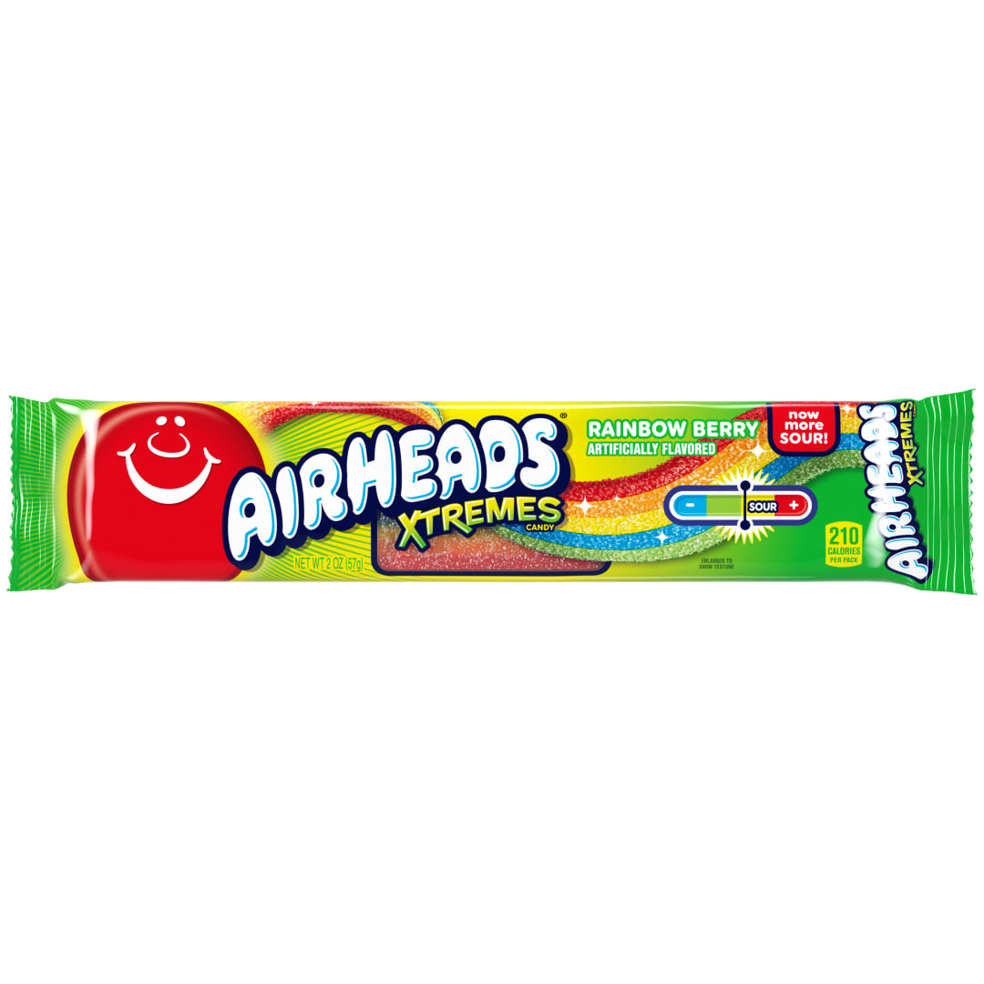 Airheads Xtremes Belts Rainbow Berry 2 oz Tray