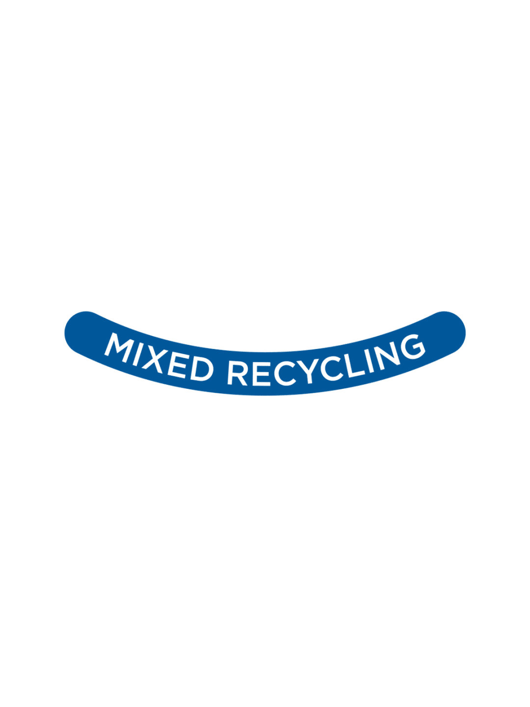  ASCEND - Label - Mixed Recycling - Blue-White