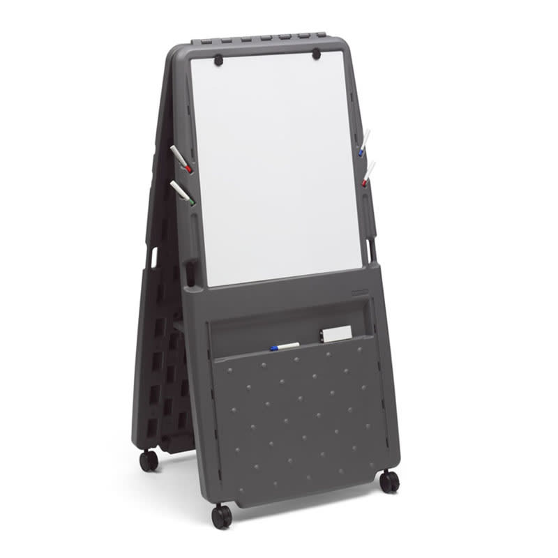 Ingenuity™ Presentation Flipchart Easel, Dry Erase Surface, Charcoal