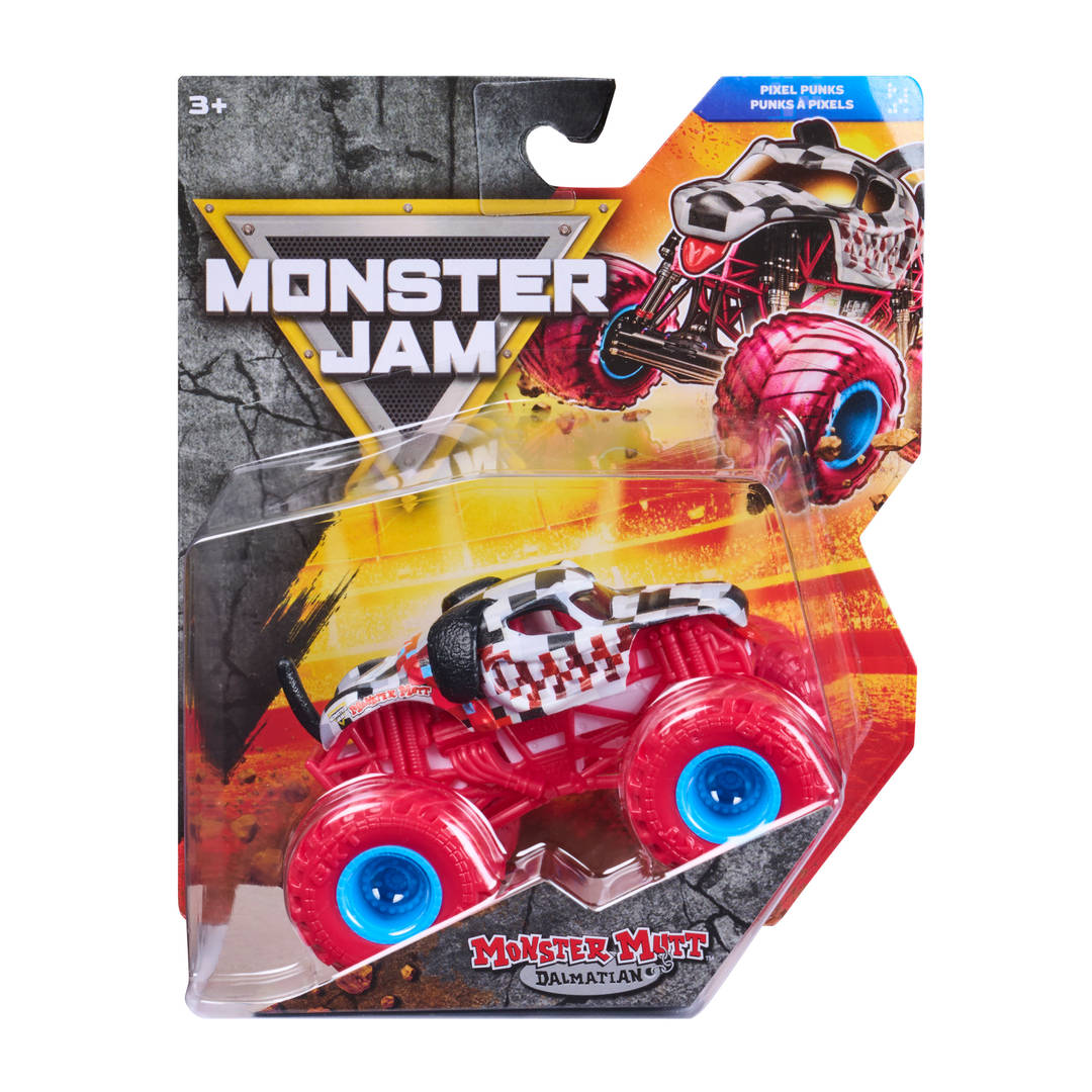 Monster Jam Dalmatian Monster Truck Die-Cast Vehicle, 1:64 Scale