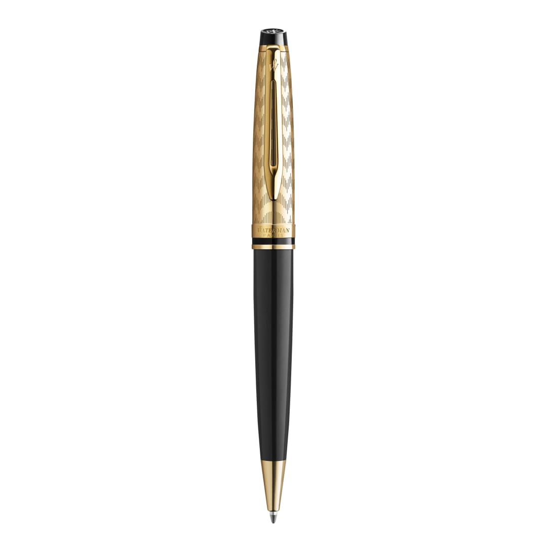 Waterman Expert Bolígrafo | Colección Opera | Negro y dorado | Estuche de regalo