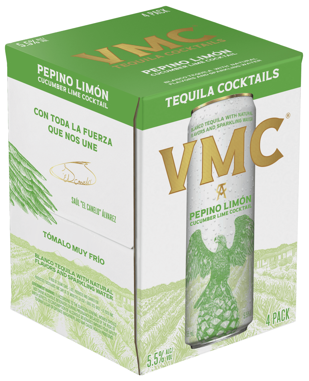 VMC Pepino Limon Tequila Cocktail 355ml 4 Pack Cans