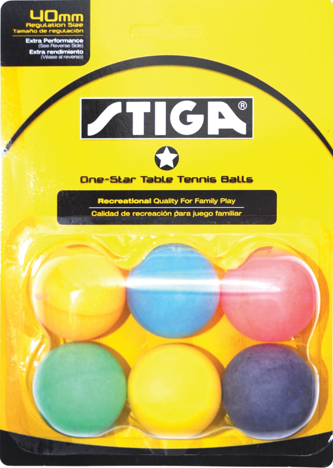 STIGA 1-Star Assorted Multicol