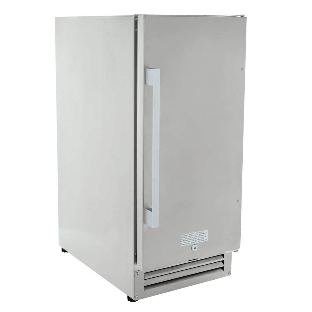 DE150FROUSS - 15" Built In Undercounter Outdoor Refrigerator Ss