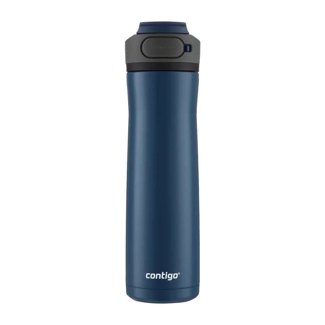 Contigo®Cortland Chill 2.0, Botella de Agua de Acero Inoxidable de 710 ml (24 oz) con Tapa AUTOSEAL, Azul Gloss