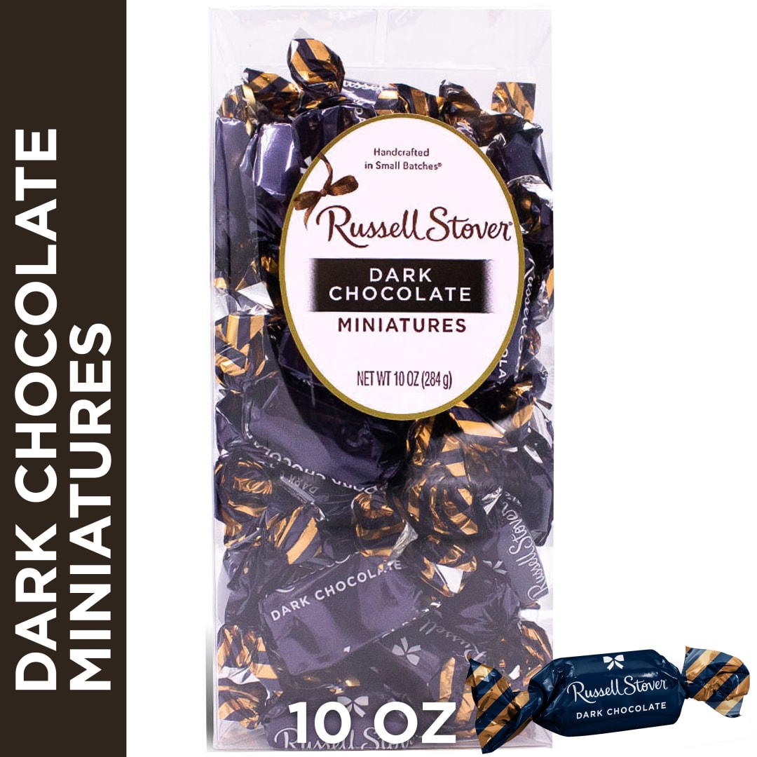 RUSSELL STOVER Dark Chocolate Miniatures Gift Box, 10 oz.
