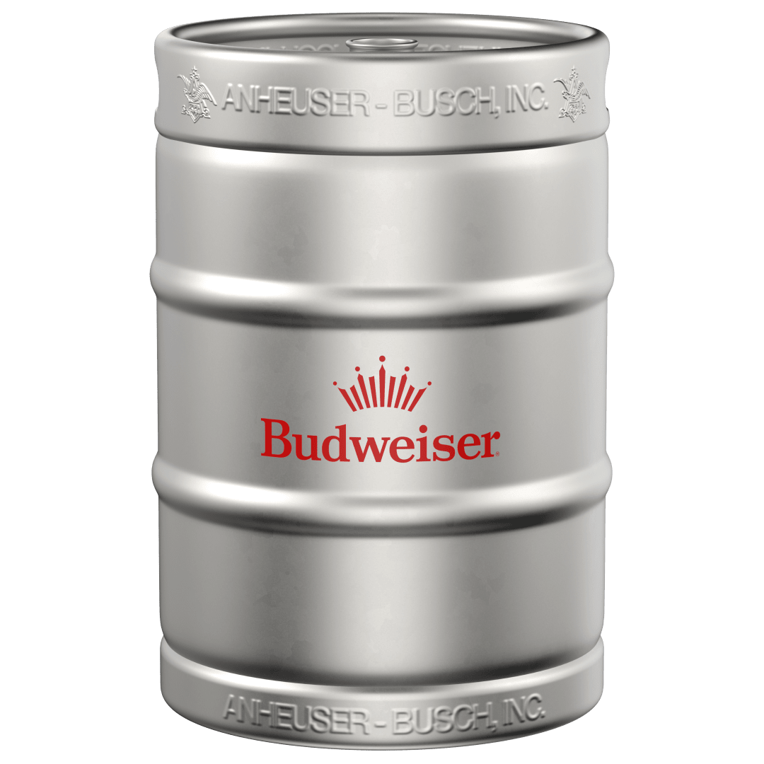 Budweiser Beer, 15.5 Gal Keg, 5 % ABV, American Lager