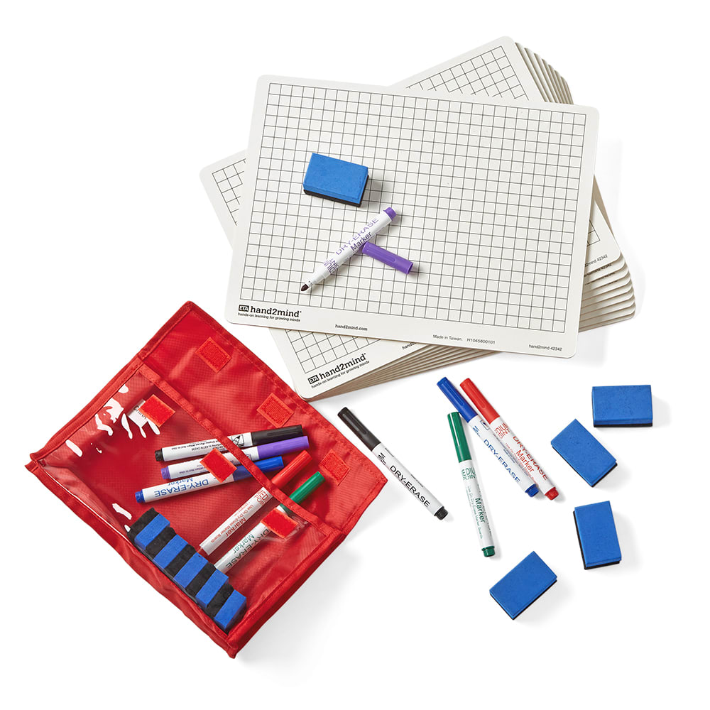 BOARDS, DRY ERASE, CM GRID CLASS SET/30