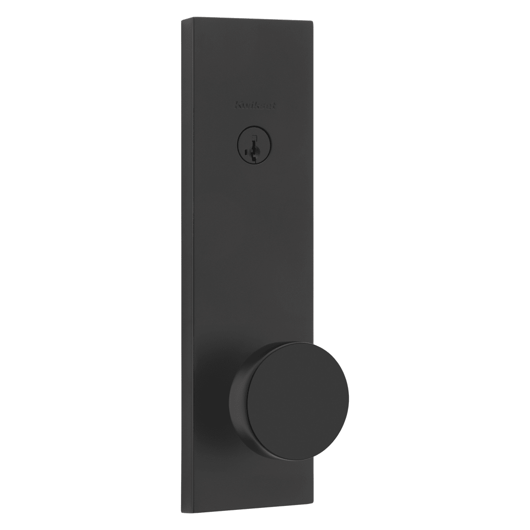 Pismo® Exterior Door Lock Entry Set in Matte Black featuring SmartKey Security®