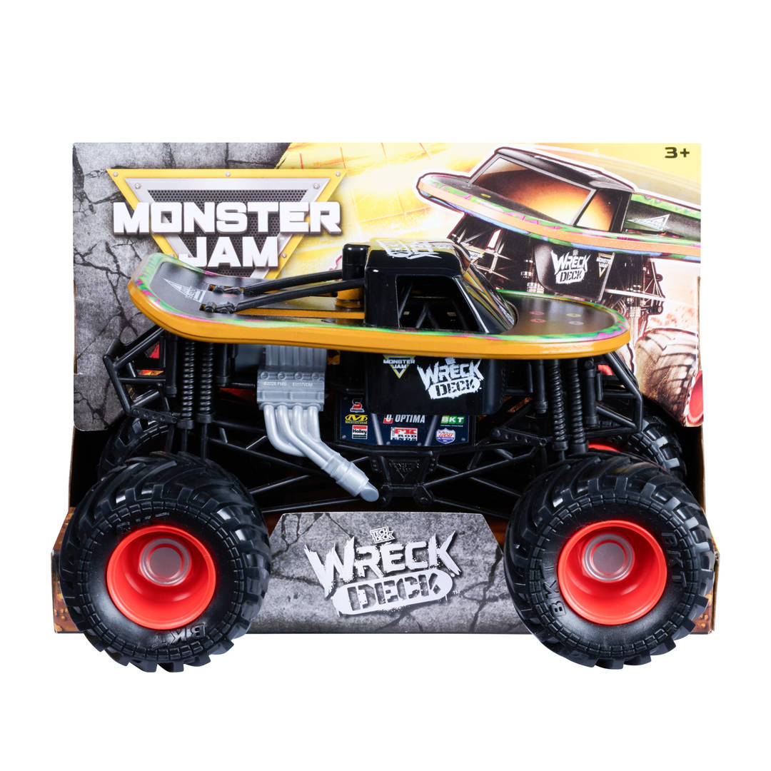 Monster Jam Wreck Deck Monster Truck Die-Cast Vehicle, 1:24 Scale