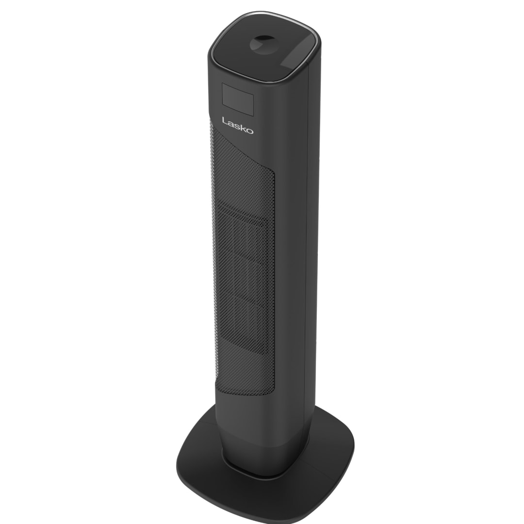Lasko 32" Digital Ceramic Tower Heater with Extended Heat Zone and Remote Control, Black 