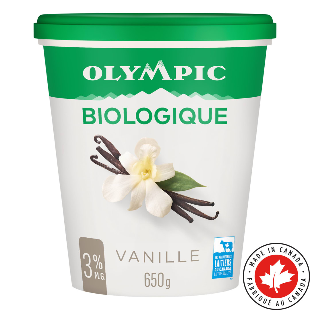 Olympic Organic Vanilla Yogurt 3%, 650g