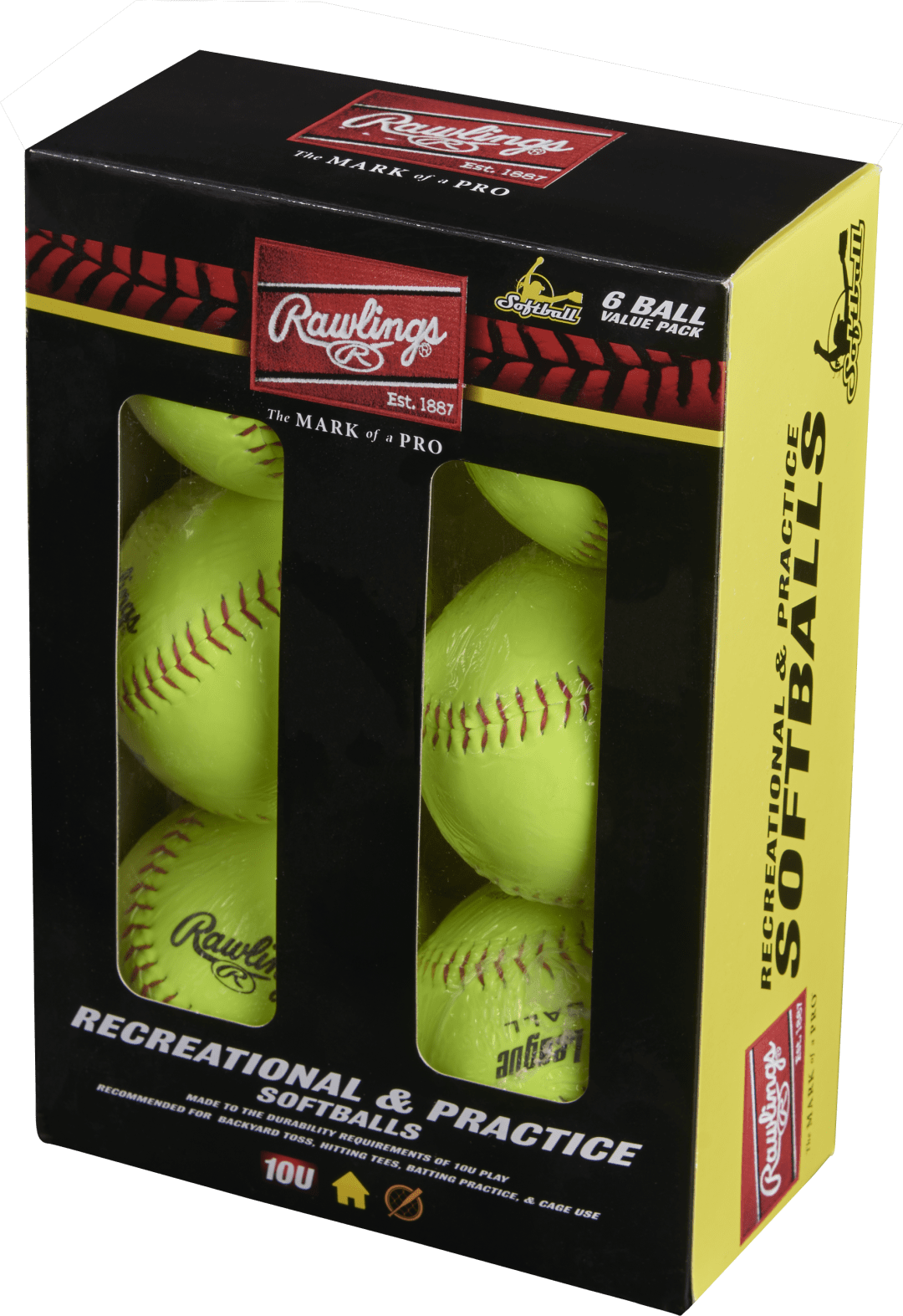 Rawlings Box 6 - 11" Official League Recreational Fastpitch