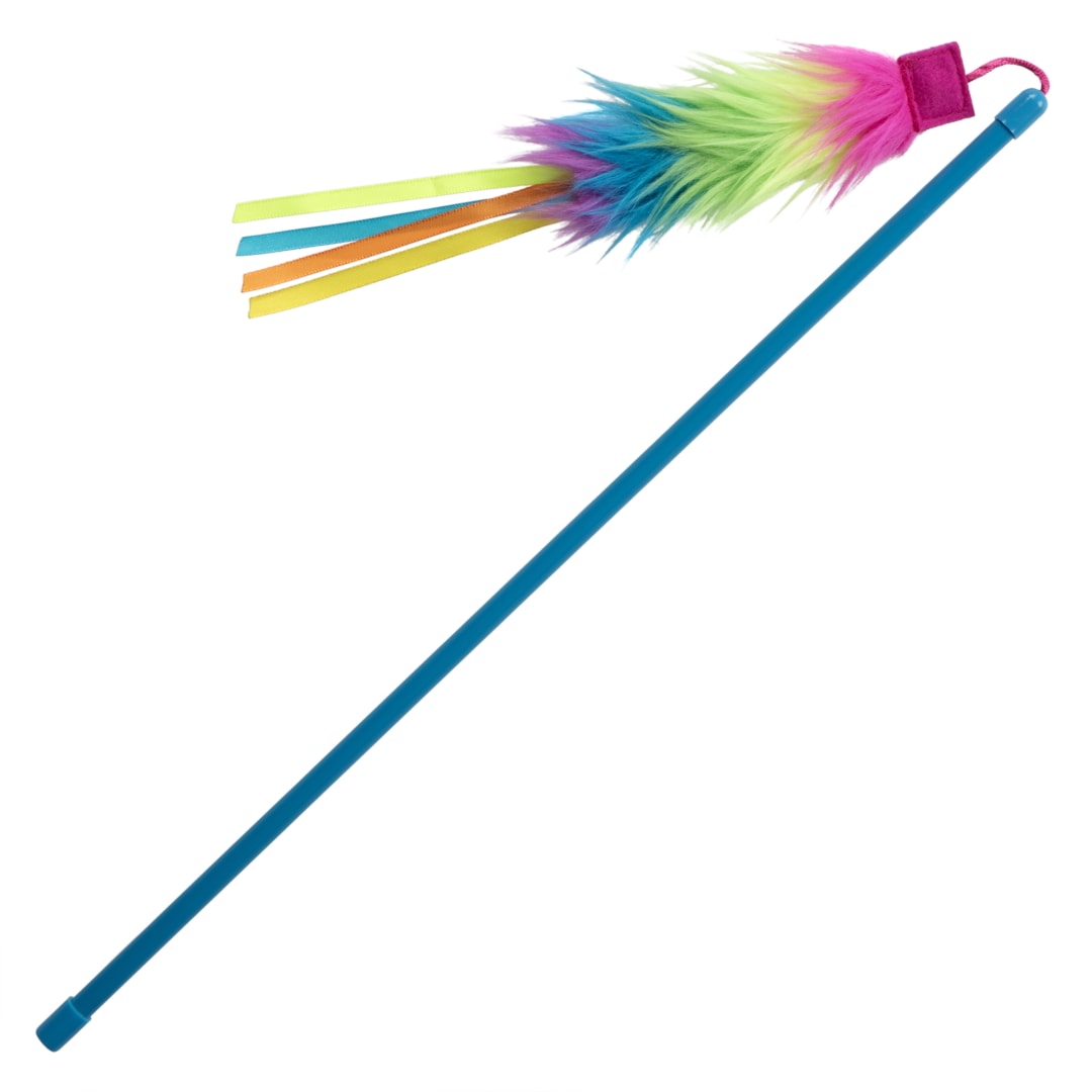 SmartyKat Rainbow Fun Wand Cat Toy