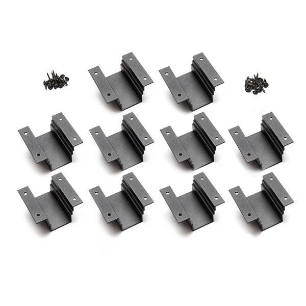 Trex Signature® Cocktail Rail Bracket Adapters - 10 Pack Charcoal Black