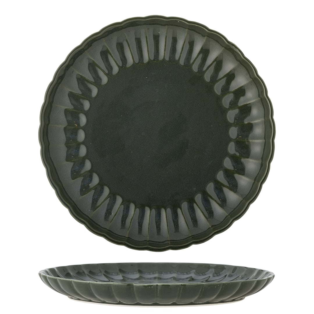 82061941 - Latina Plate, Green, Stoneware STOCK: 300