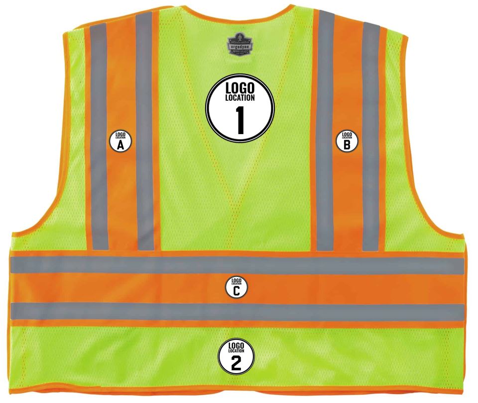 GloWear 8245PSV Two-Tone Hi-Vis Public Safety Vest - Type P, Class 2