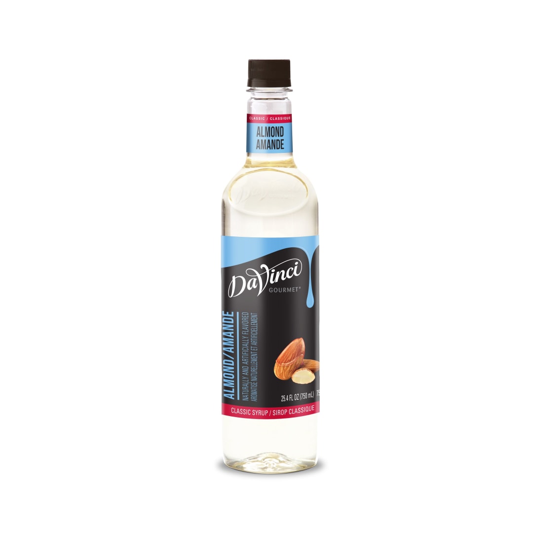 DaVinci Gourmet Almond Syrup, Plastic Bottle, 4 x 750 mL