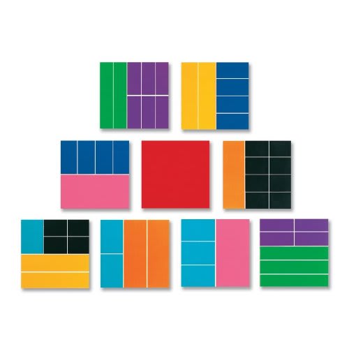 FRACTION SQUARES, FOAM RAINBOW SET/51