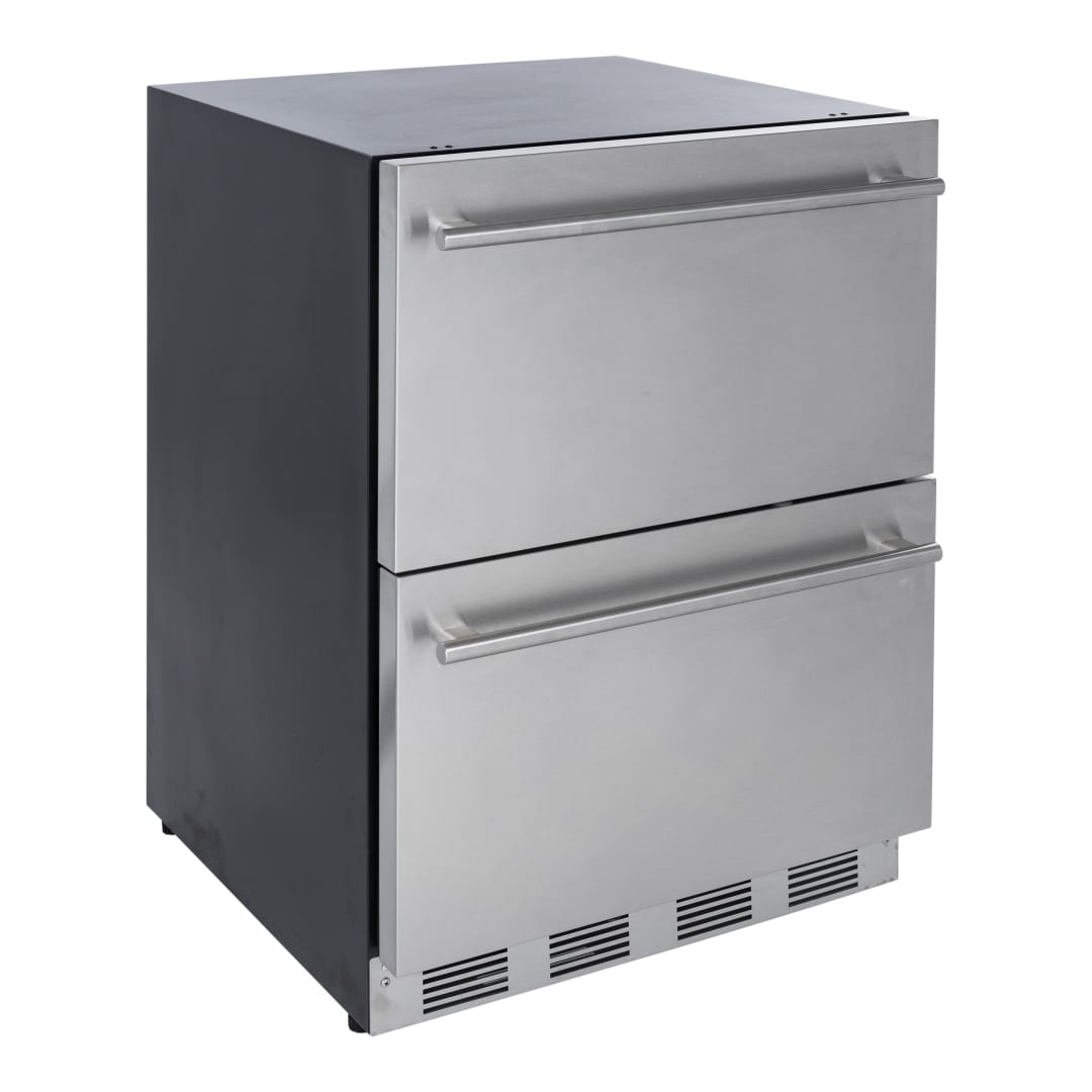 MAXRD24SS - Drawer Refrigerator, 24",  Ss Drawers, Wht Int, Blk Ext