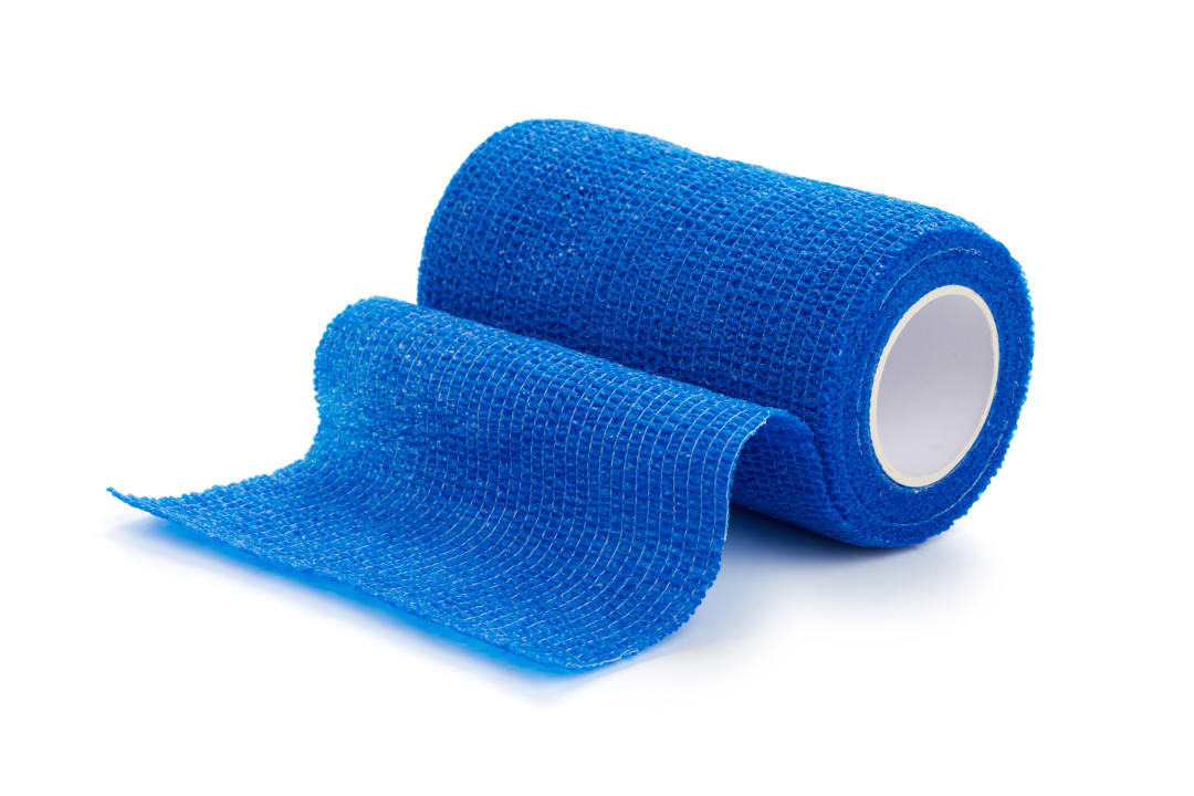 KRUUSE Vet-Flex Bandage, Blue, 10cm x 4.5m