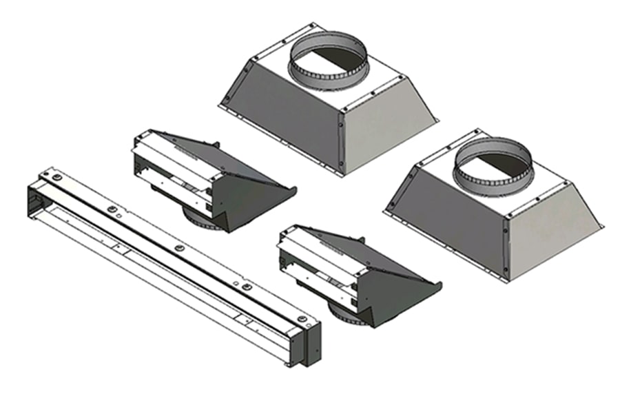 Ducted Heat Management - Front Discharge Kit for Luxuria™ & Vector™ Series 38, 50
