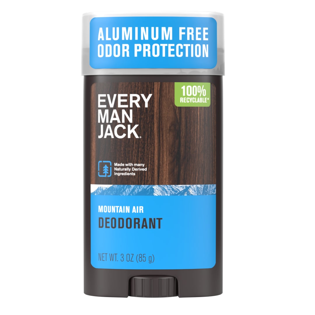 Every Man Jack Mountain Air Aluminum-Free Deodorant for Men, Naturally Derived, 3 oz