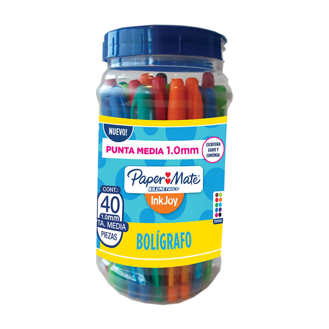 PM KM INKJOY 100ST CANISTER X 40 ASSORT