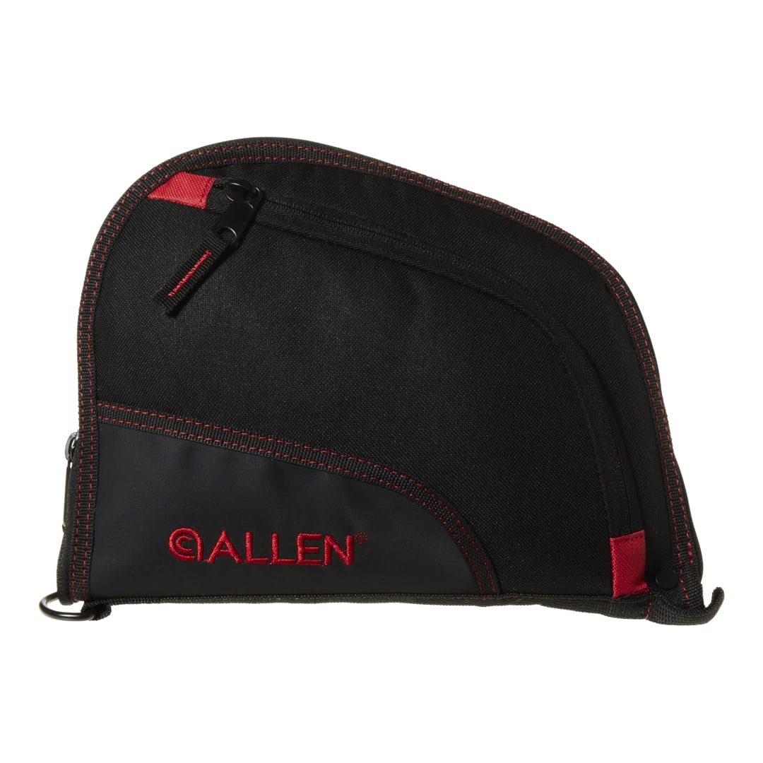 Allen Company Auto-Fit 9" Handgun Case, Black/Red