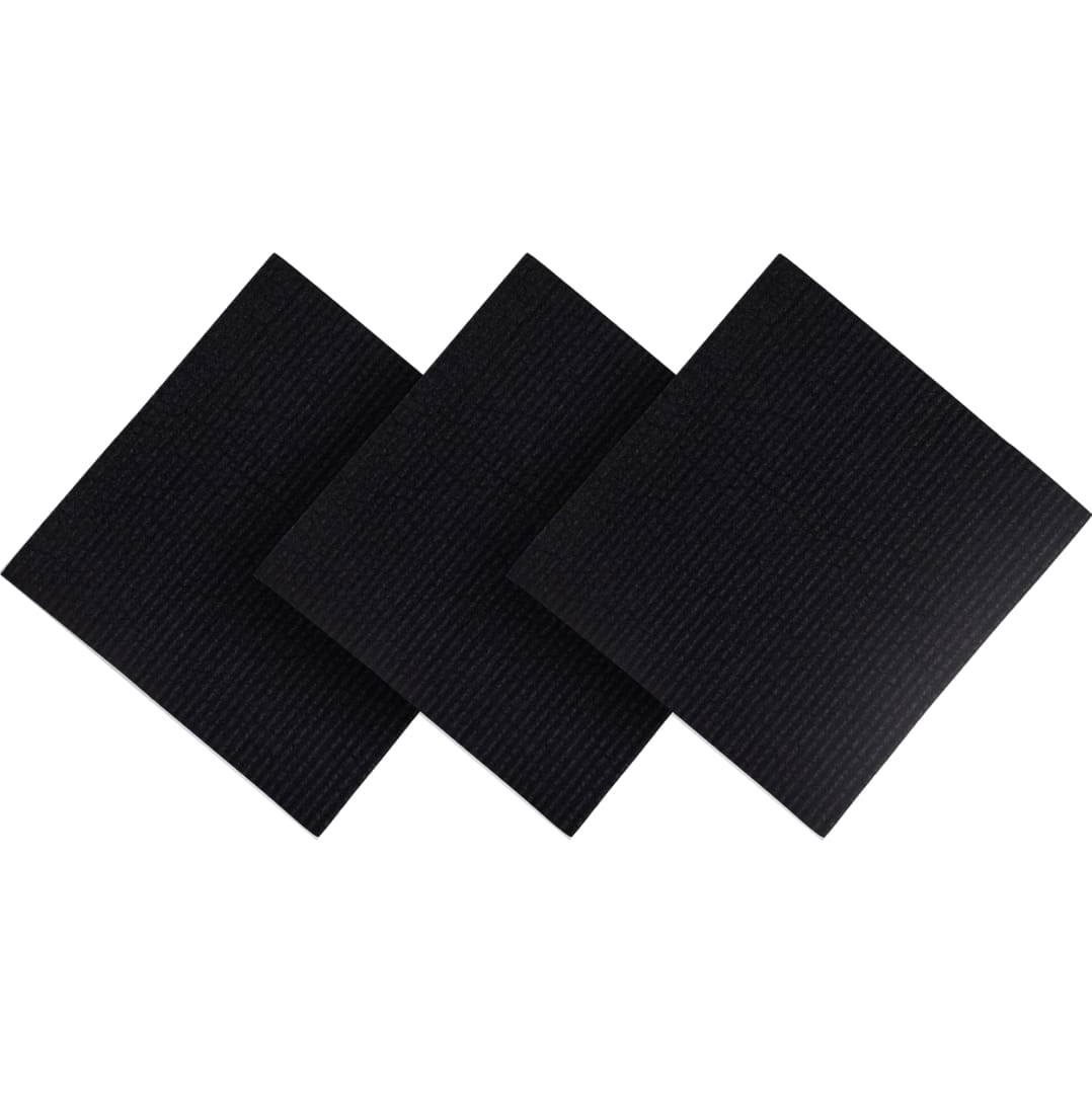 Happy Sinks Swedish Dishcloth Set - Black - 3pcs