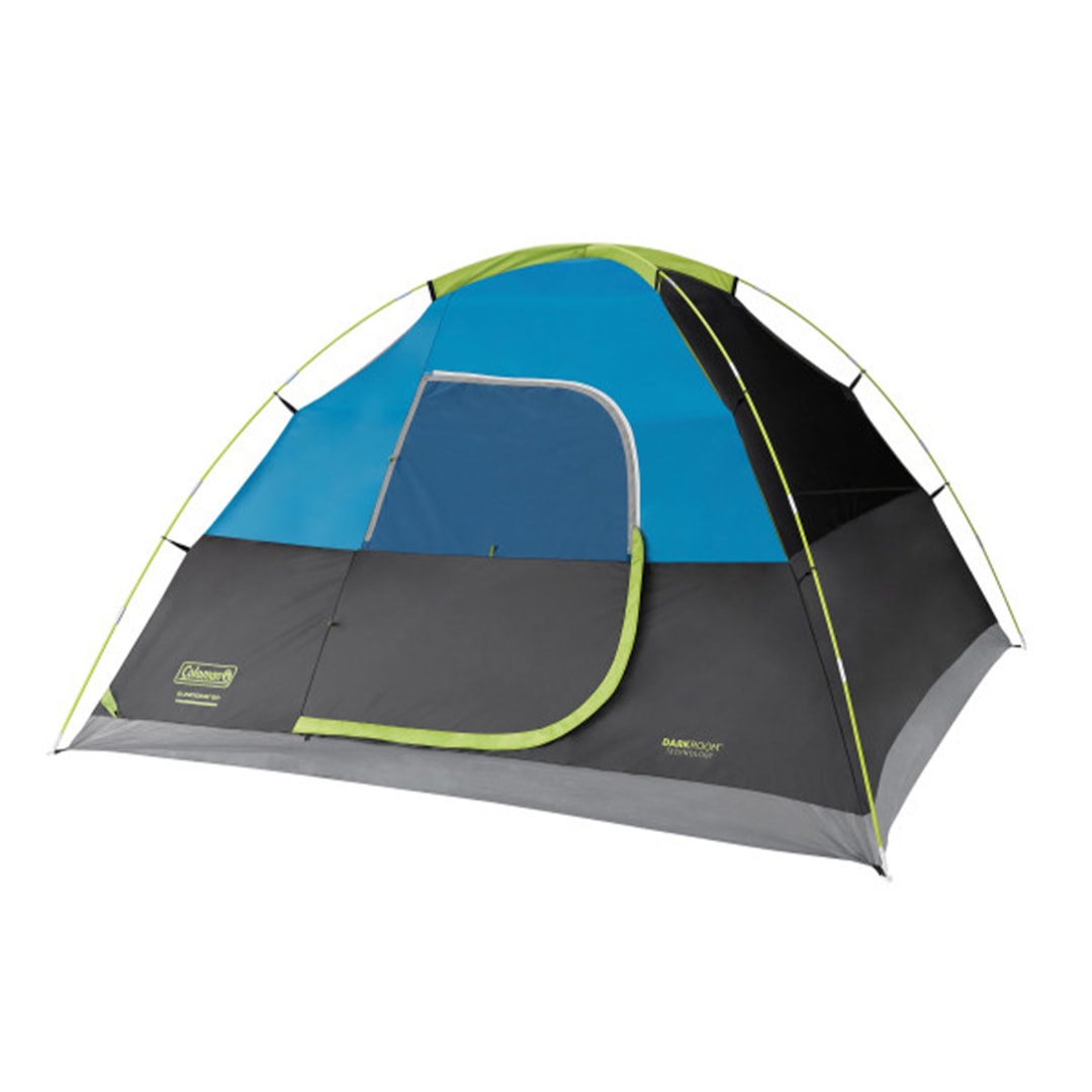 Coleman® Casa de Campaña Sundome, Casa de Acampar, Resistente a Lluvia y Viento, Capacidad para 6 Personas, Verde