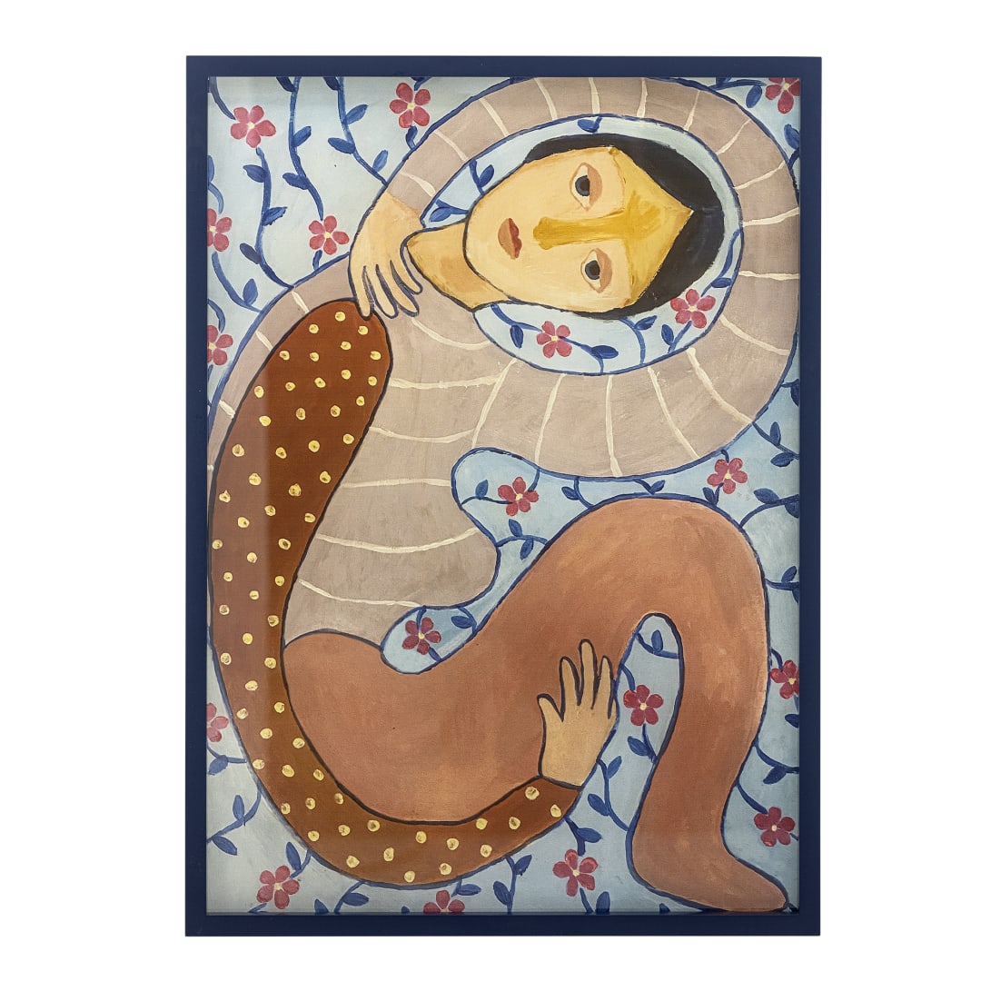 82063334 - Floriesta Illustration w/ Frame, Multi, Firwood STOCK: 231