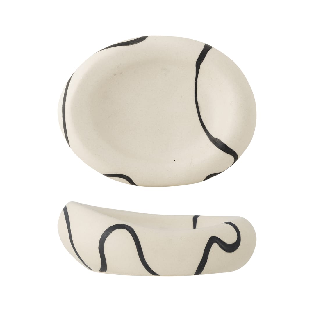 82061375 - Minna Bowl, White, Stoneware STOCK: 48