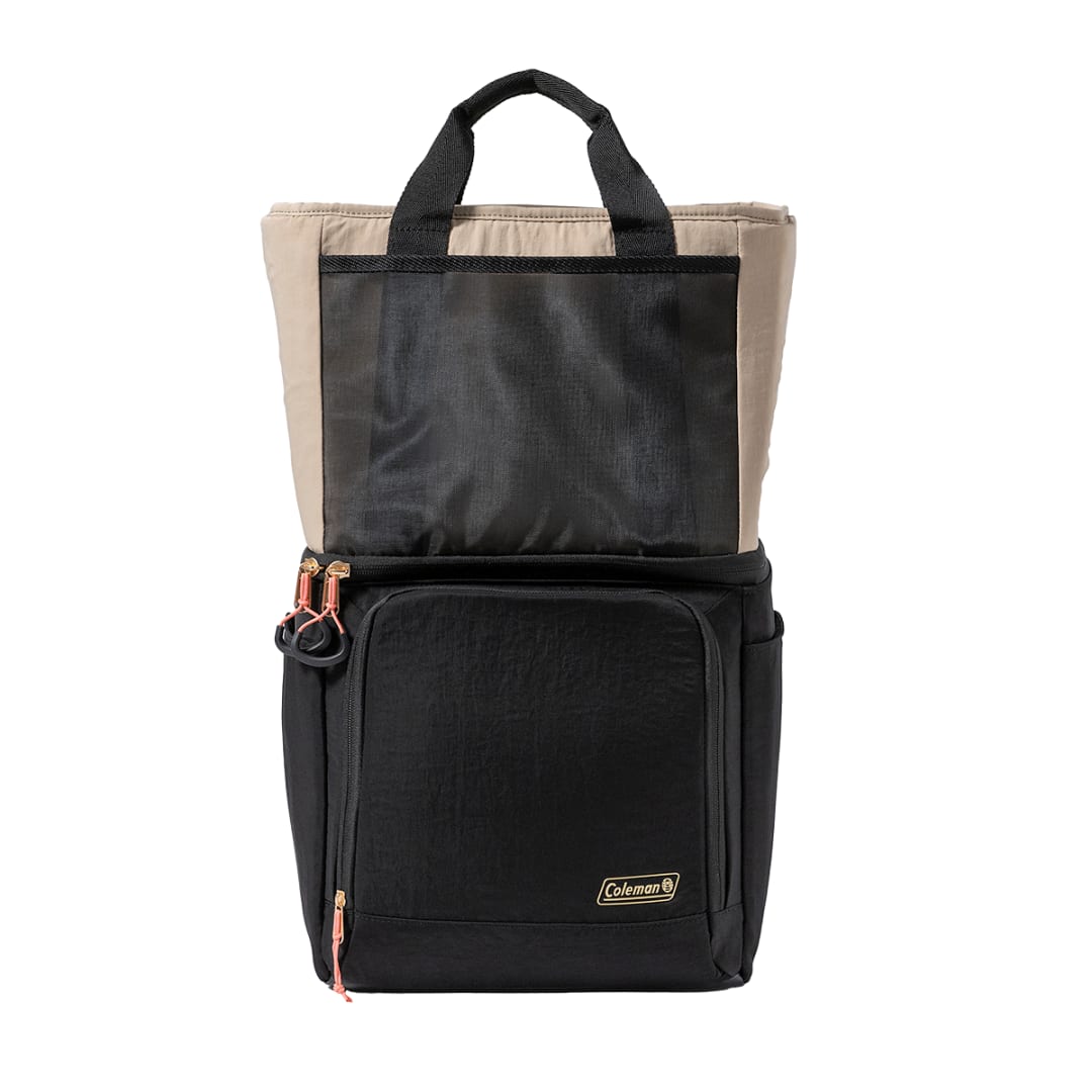 Coleman Now 20-Can Backpack Cooler, Beige/Black