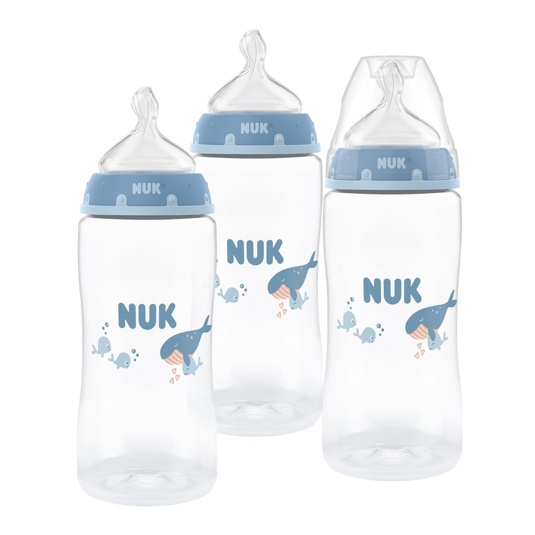 NUK FC BTL 300ML/10Z 3PK PP M CA WHALE
