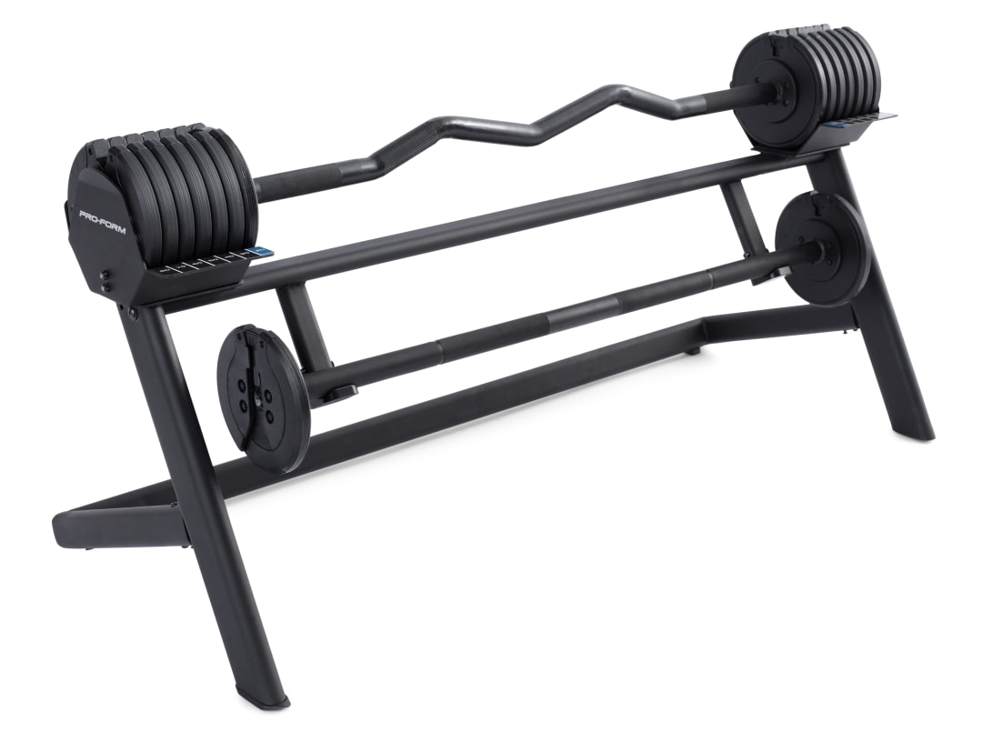 80 Lb. Rapid Strike Adjustable Barbell Set