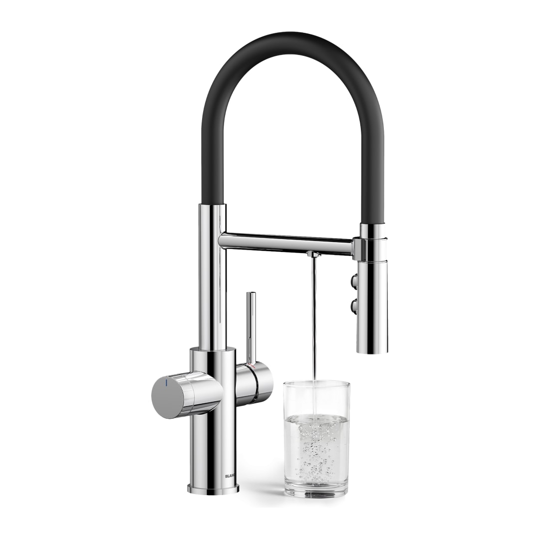 Catris Flexo Filter-Ready Semi-Pro Pull-Down Dual-Spray Kitchen Faucet - Chrome