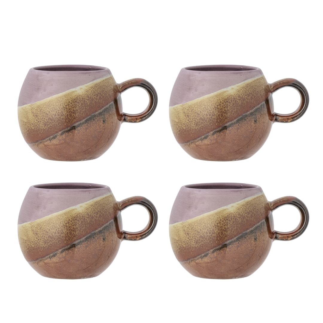 82061171 - Paula Cup, Multipack, Purple, Stoneware STOCK: 11