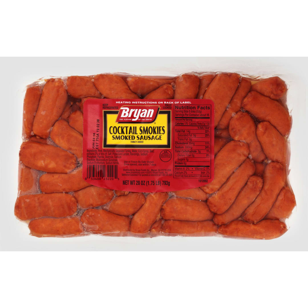 Bryan® Cocktail Smokies Smoked Sausage, 28 oz.