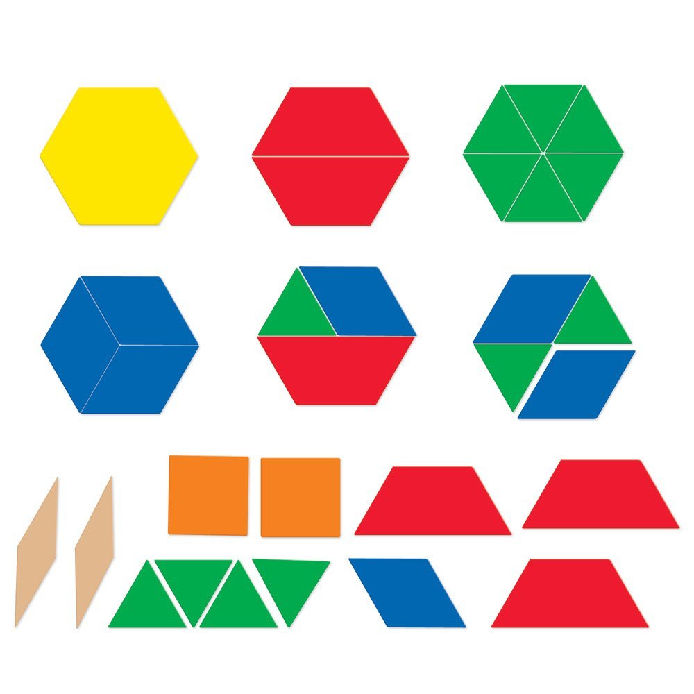 PATTERN BLOCKS, MAGNETIC, GIANT, SET/47