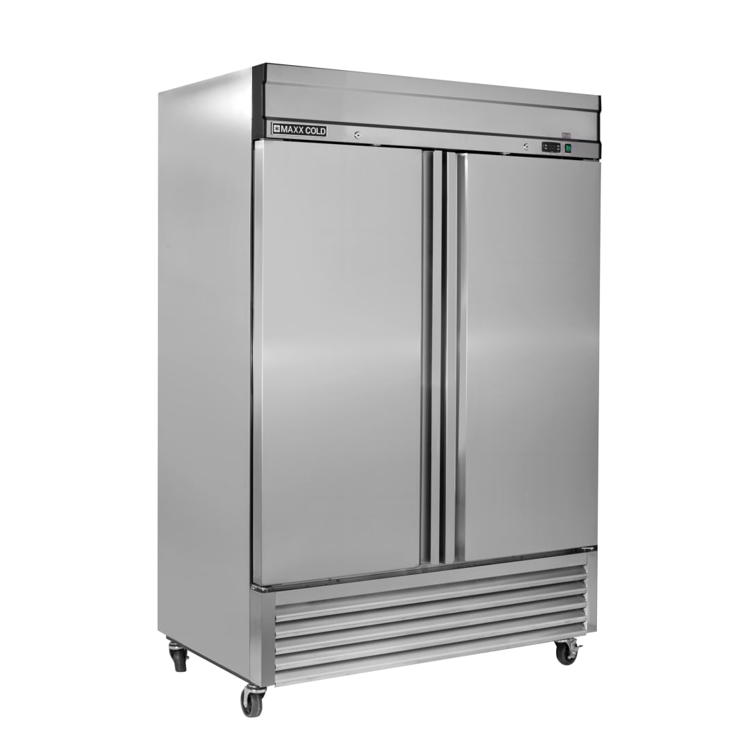 MXSF-49FDHC - 54" Double Door Reach-In Freezer in Stainless Steel, Bottom Mount