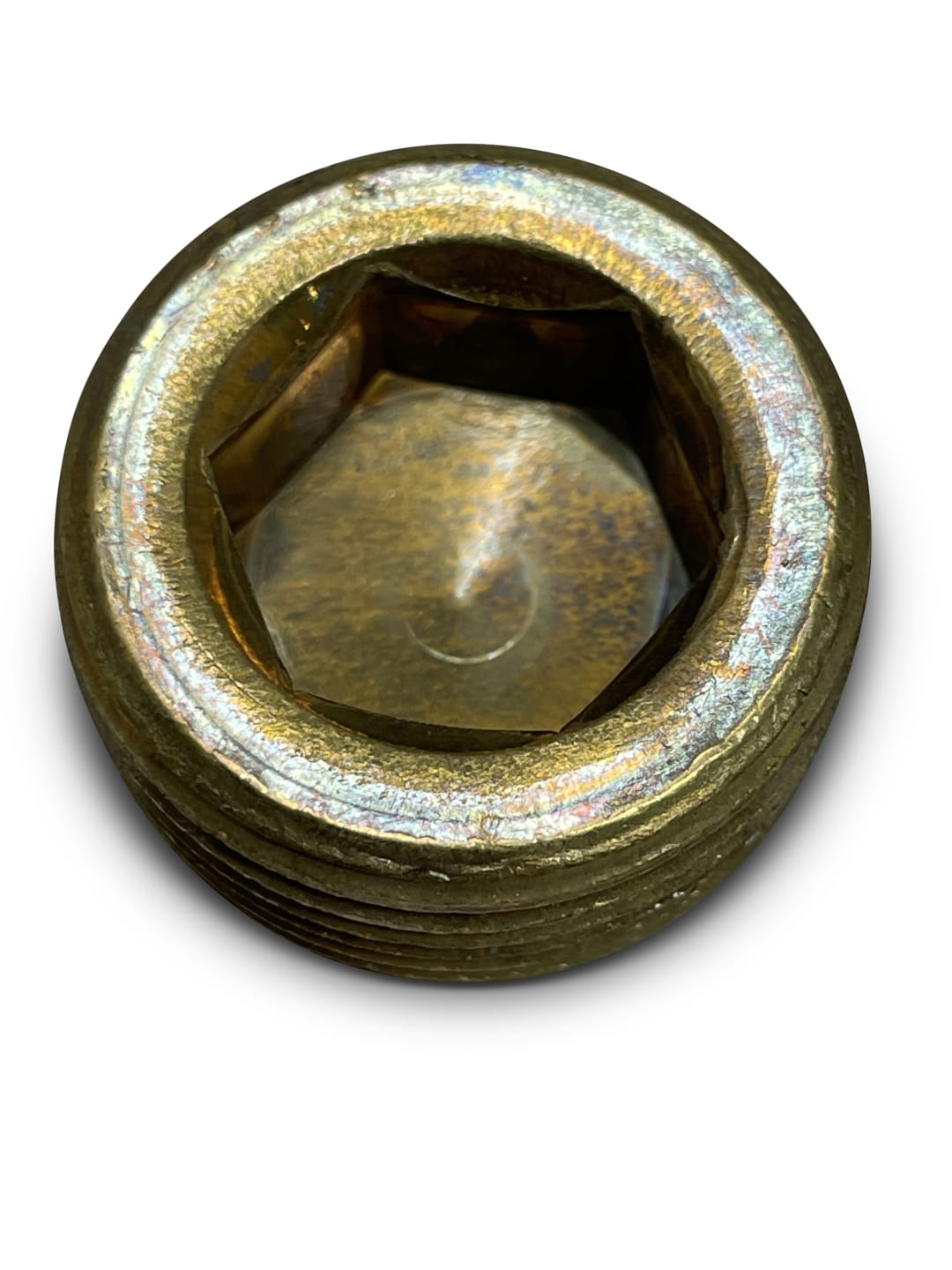 3/4 Brass Countersunk Hex Plug