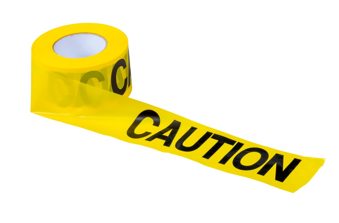 Barricade Tape-CAUTION 1000'x3"x1.5Mil
