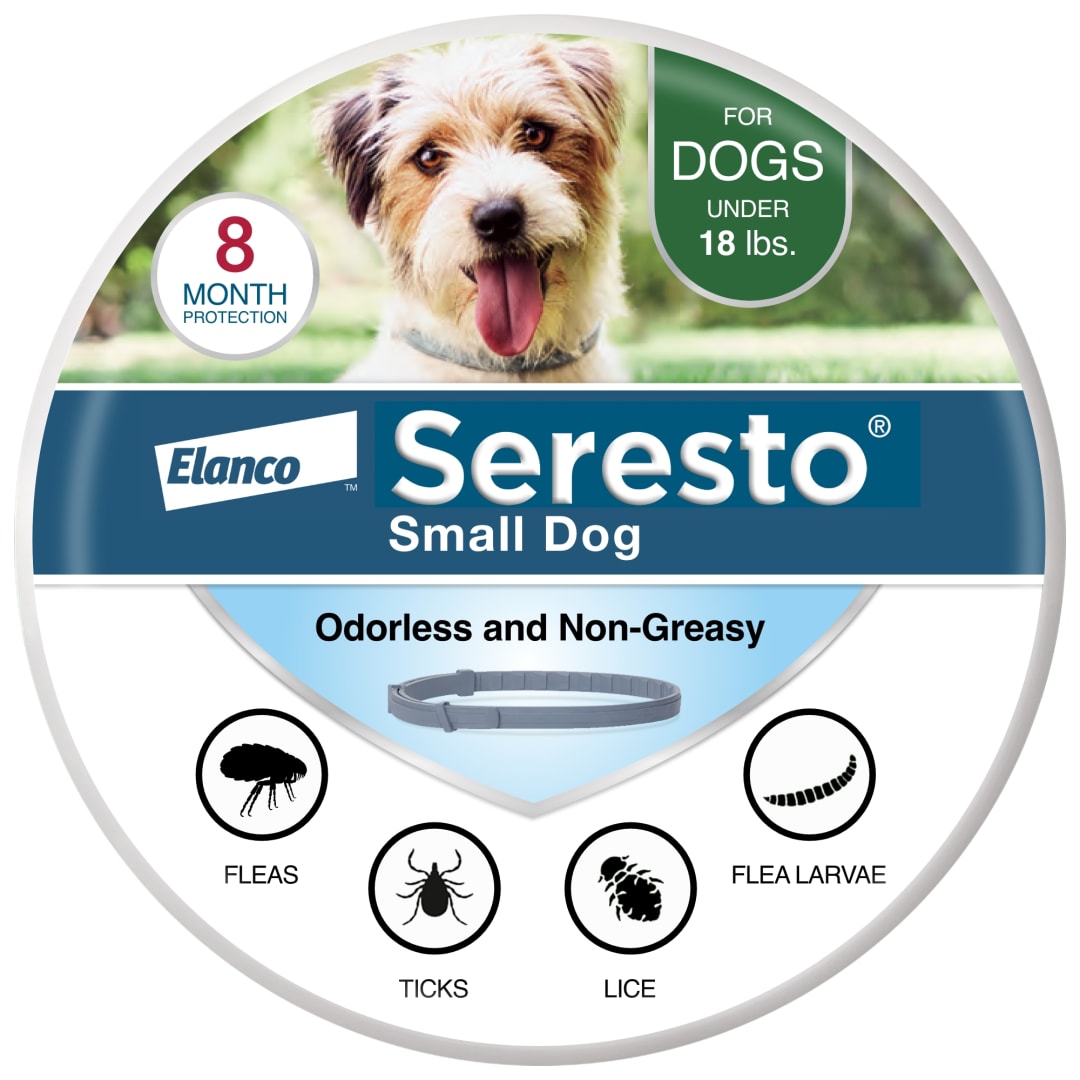 Seresto Flea & Tick Collar For Dogs Up to 18 lbs., Treatment & Prevention, Vet-Recommend, 8 Month Protection