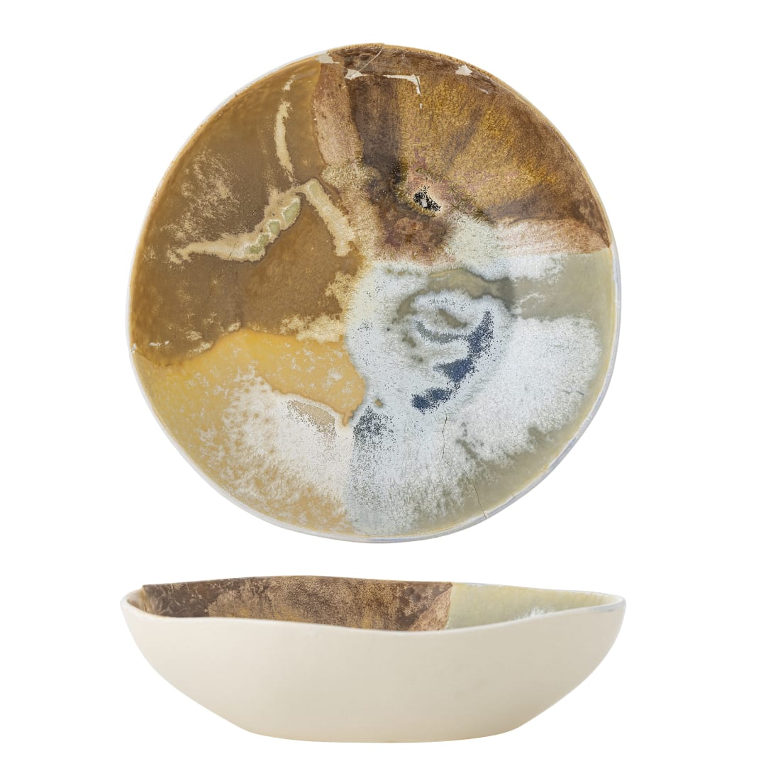 82072537 - Lacey Bowl, Multi, Stoneware STOCK: 300