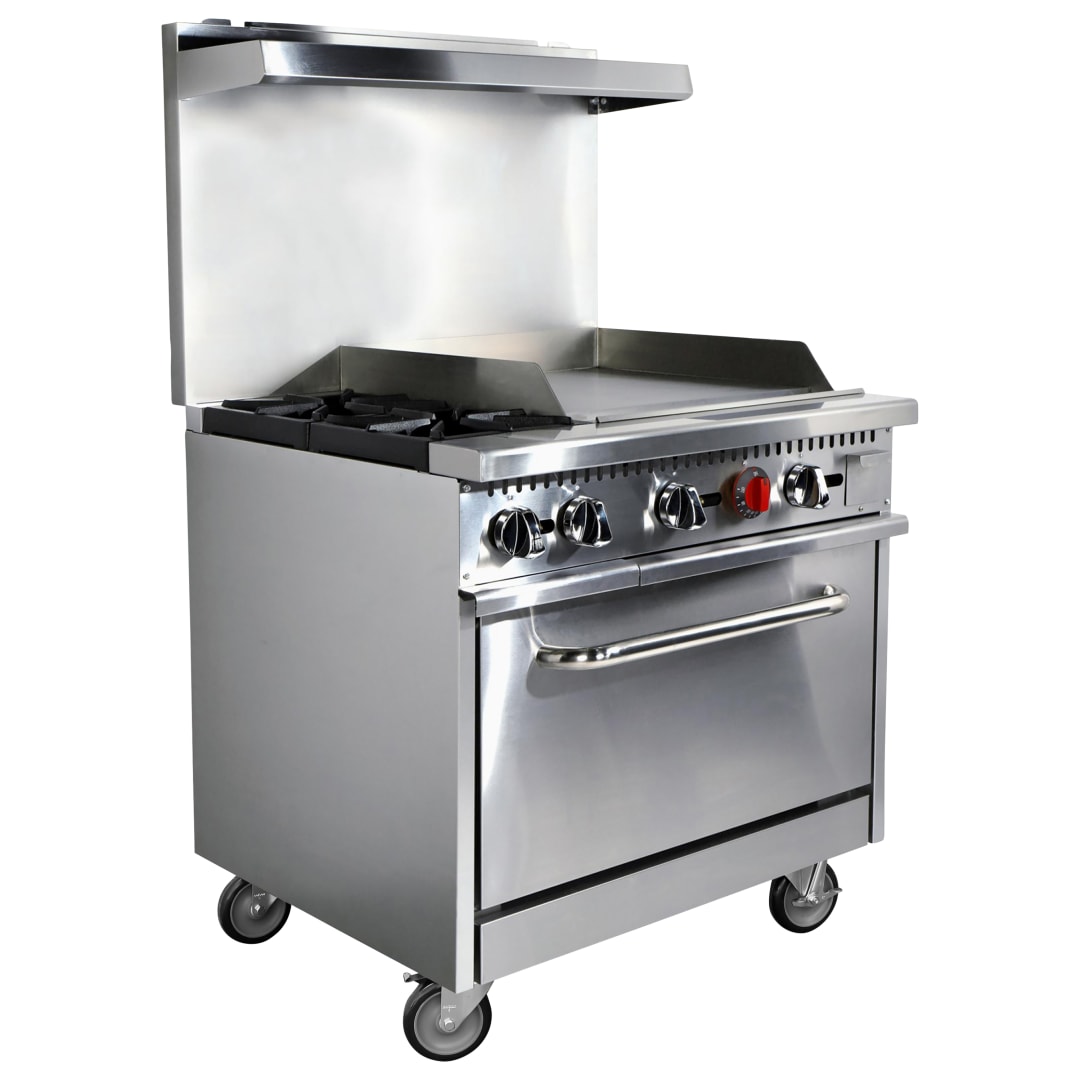 GR-3624G-NG - Kit Base,Gas Range 36''W,Grid 24", 2BR NG,Casters
