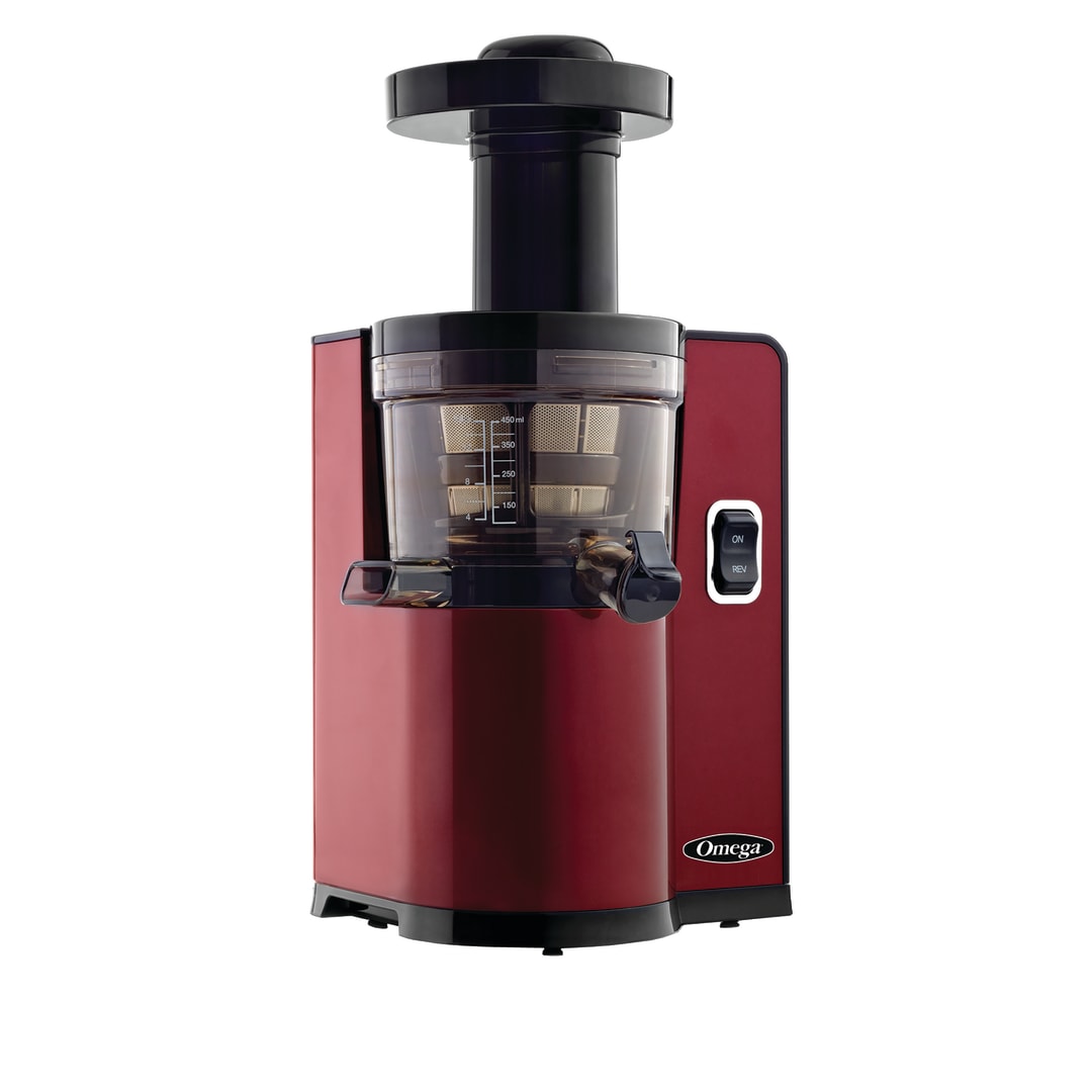 Omega Pure Press Cold Press, Vertical Low-Speed Juicer, in Red (VSJ843QR)