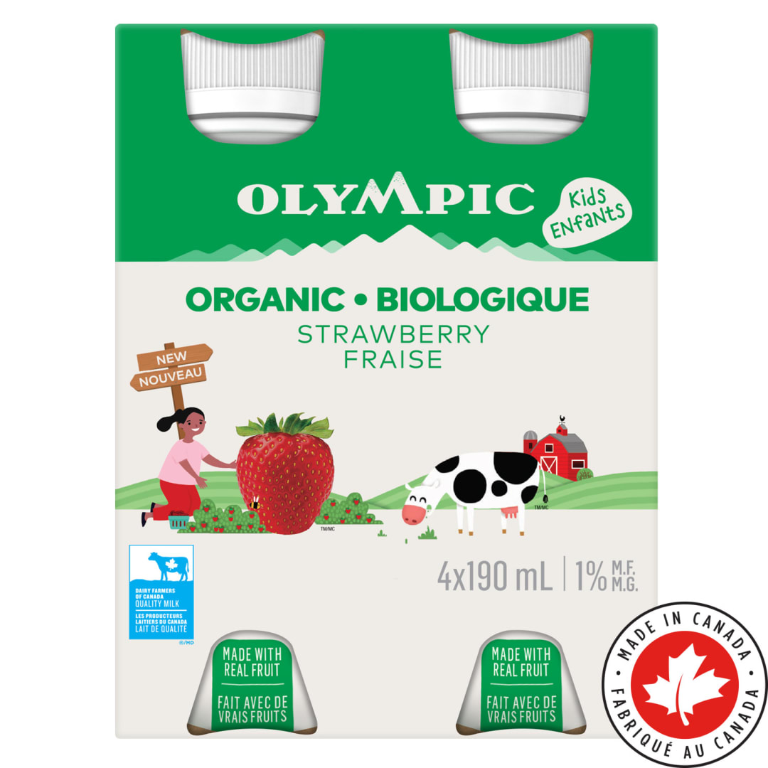 Organic Kids Strawberry Drinkable Yogurt