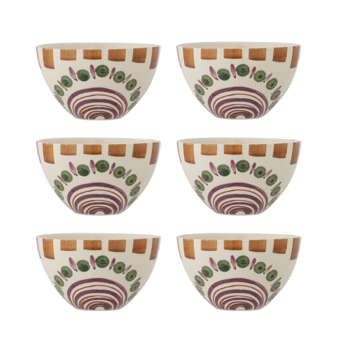 82061621 - Shama Bowl, Multipack, Multi, Stoneware STOCK: 14